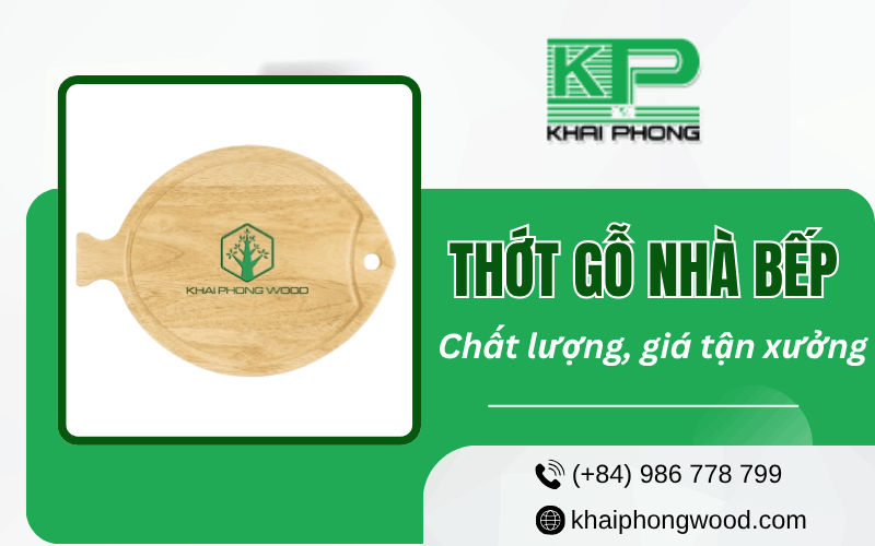 thớt gỗ nhà bếp