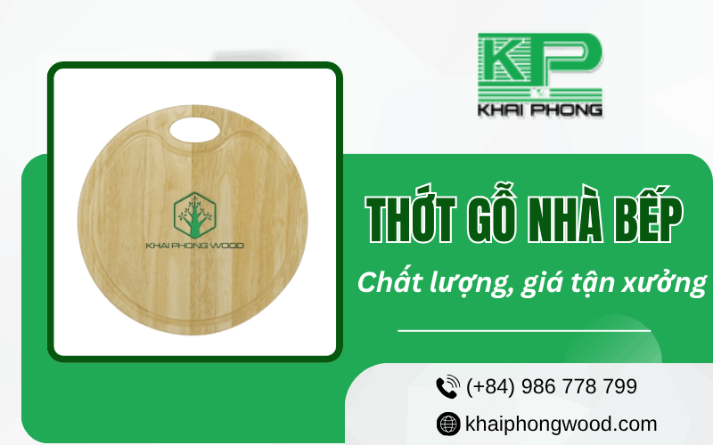 thớt gỗ nhà bếp