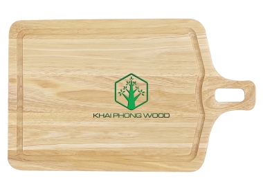 10017: Bottle shaped cutting board with groove, natural varnish