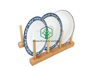 11047: 4-bar dish rack, natural varnish