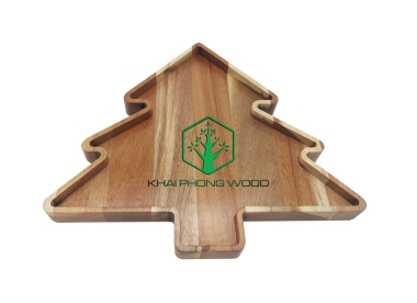 11085: Sunken tray in pine tree, Acacia, natural varnish