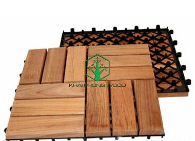 ACACIA FLOORING TILE 12 WOODEN SLAT