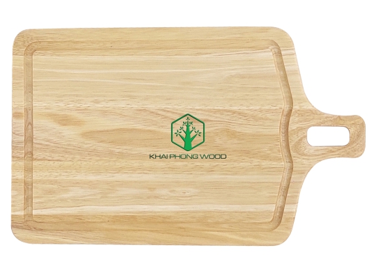 10017: Bottle shaped cutting board with groove, natural varnish