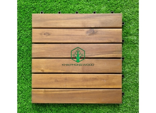 ACACIA FLOORING TILE 06 WOODEN SLAT