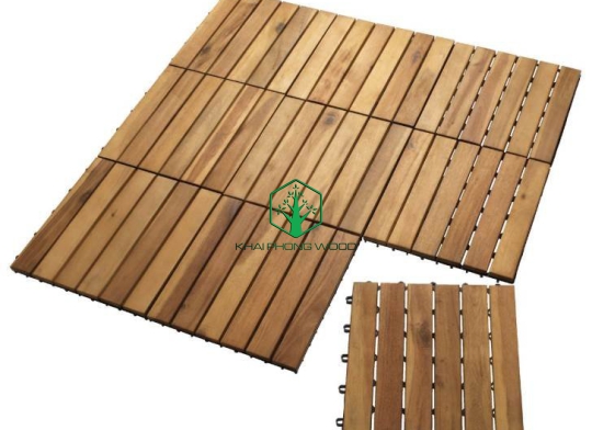 ACACIA FLOORING TILE 06 WOODEN SLAT