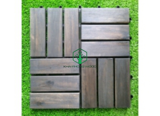 ACACIA FLOORING TILE 12 WOODEN SLAT